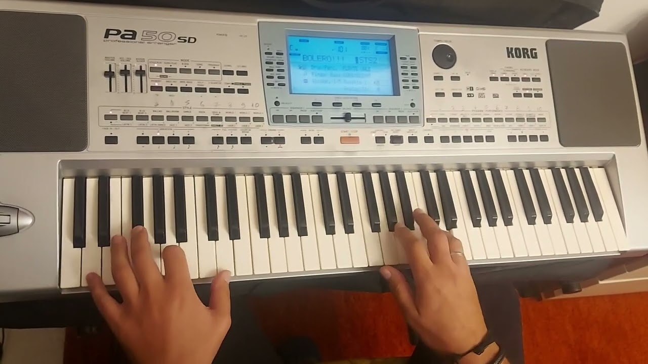 Τα χνάρια Στ.Καζαντζίδης|Farfisa-ακορντεόν solo korgpa50sd Instrumental cover