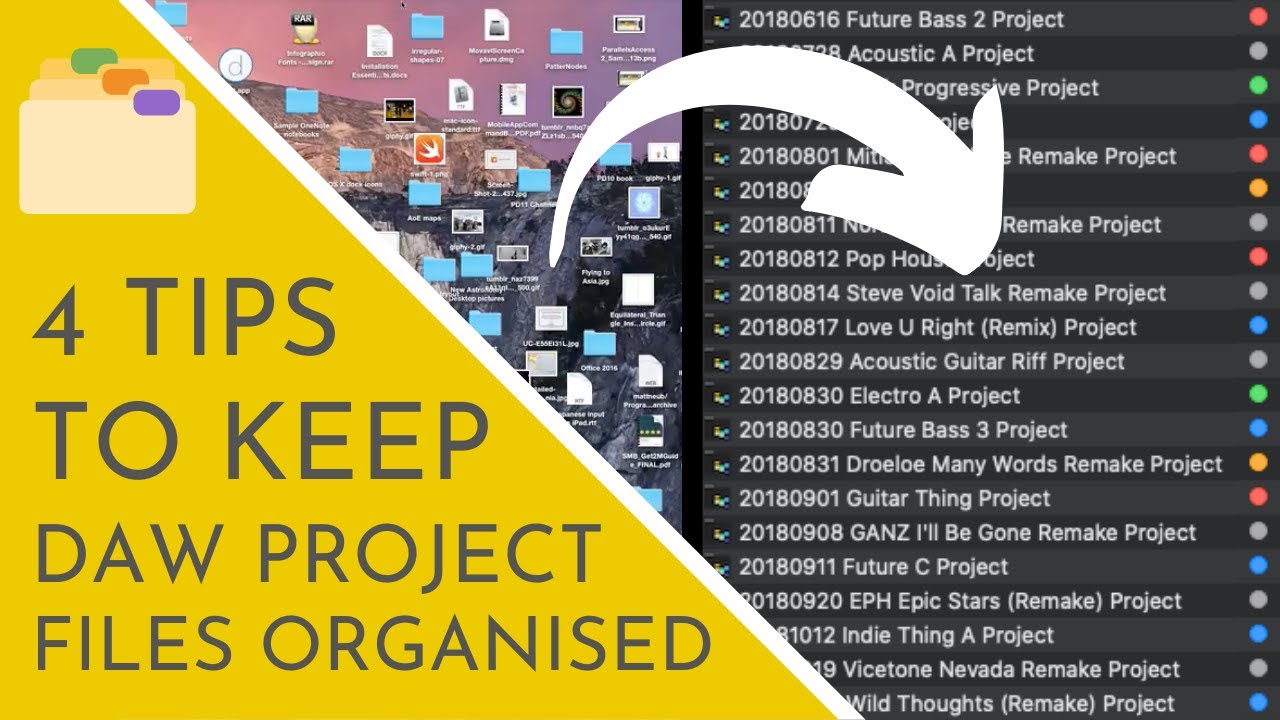 4 Essential Tips For Organising Your DAW Project Files