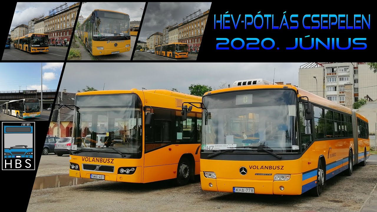 Csepeli HÉV-pótlók - 2020. június 19.
