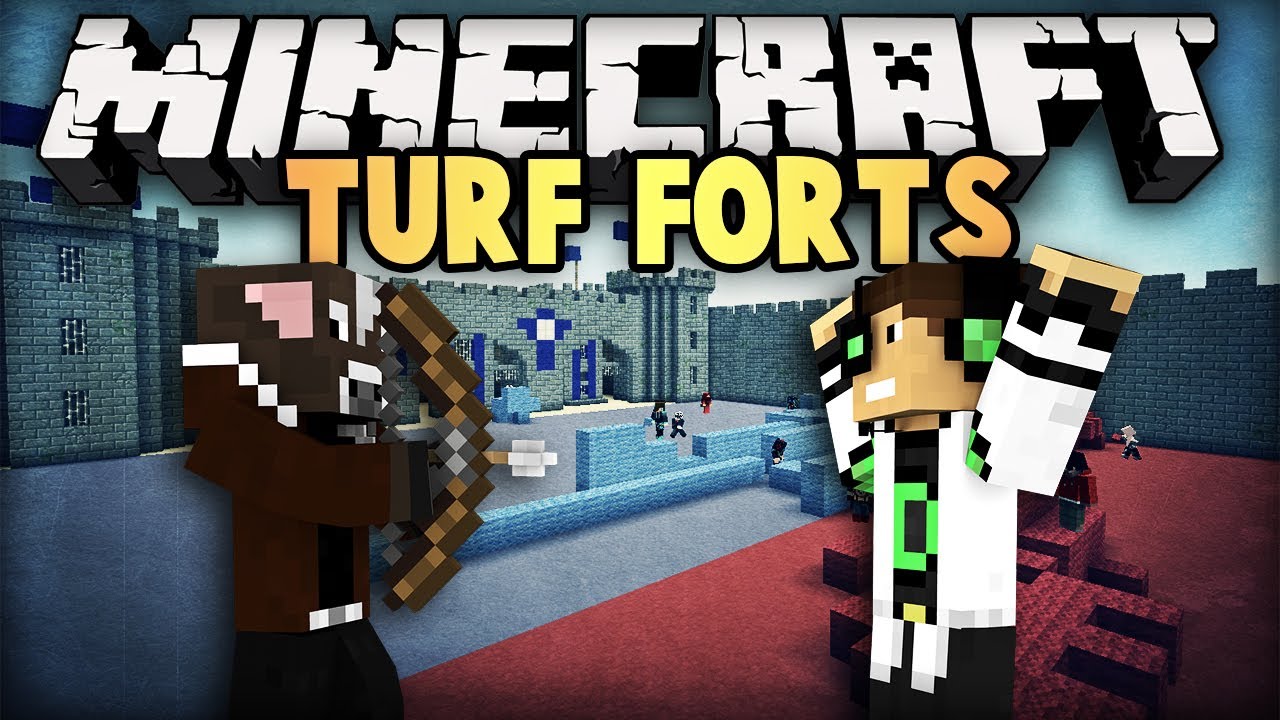 Minecraft Turf Forts: DELTI TRIPPLE KILL!