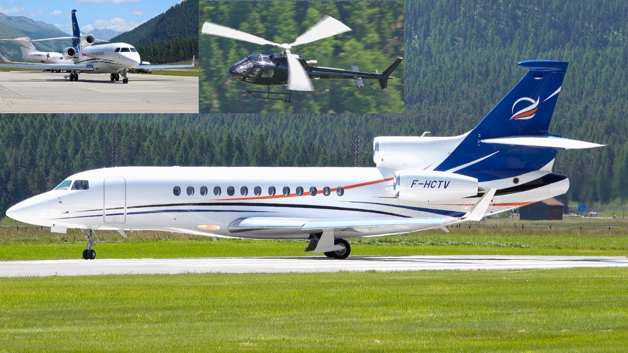 Witness the Majestic Dassault Falcon 7X at Europe's Highest Airport