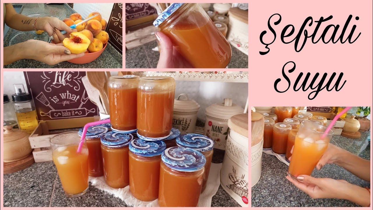 ŞEFTALİ SUYU TARİFİ🍹Her Sene Kış İçin Hazırlarım Ama Kış Gelmeden Biter🙈KIŞ HAZIRLIKLARI💯