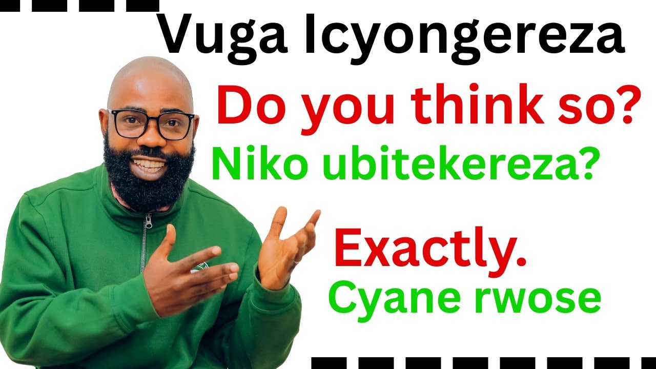 😍Kuvuga Icyongereza Ntibyakugora Uzi Izi Nteruro neza
