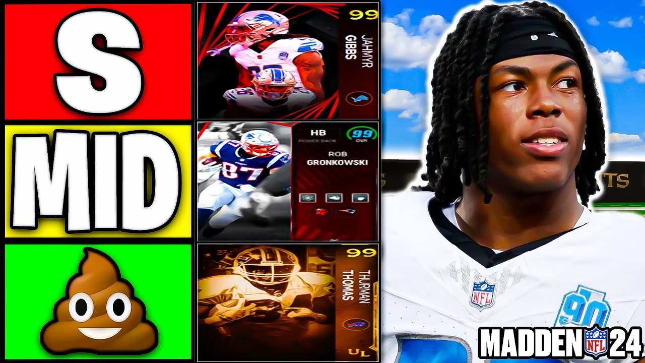Ranking THE BEST RUNNING BACKS In Madden 24 Ultimate Team