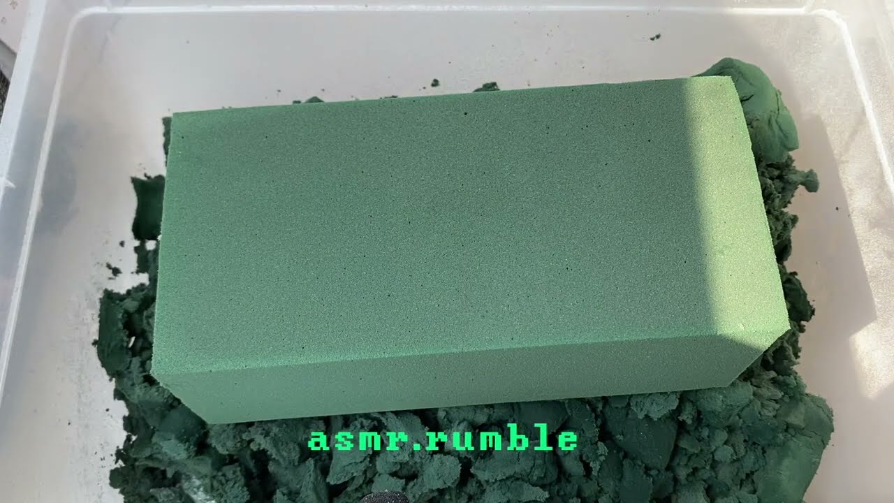 ASMR Full Block of Unsoaked Floral Foam (satisfying)