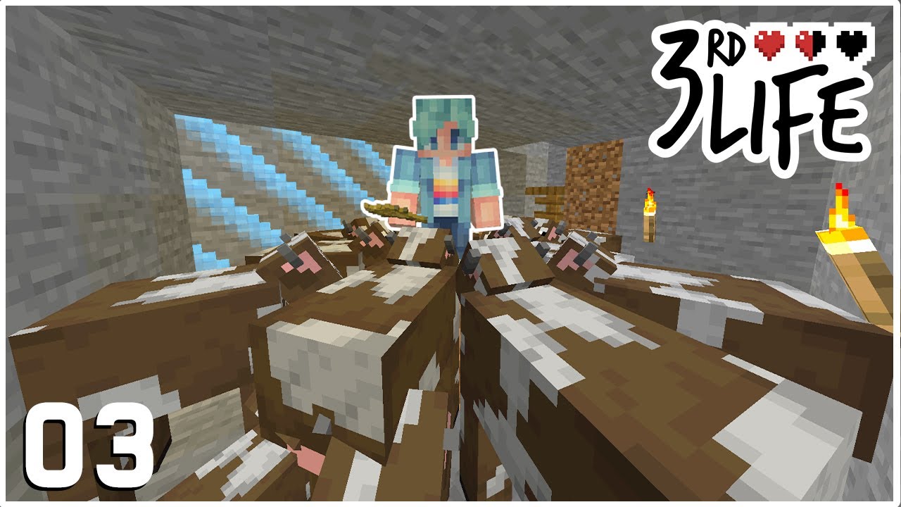 The Great Cow HEIST! - Minecraft 3rd Life SMP - Ep.3