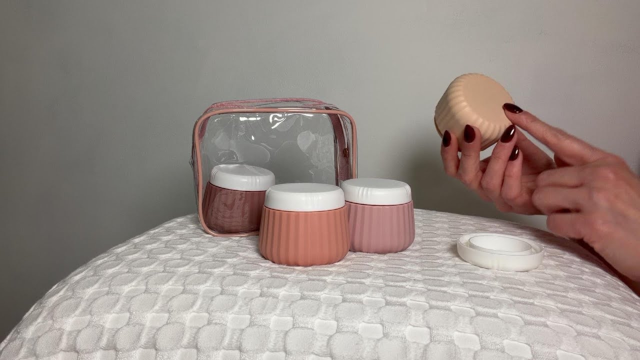 Silicone travel containers. 3 oz. Spill and leak proof. Honest review. #amazonfinds #amazonreviews