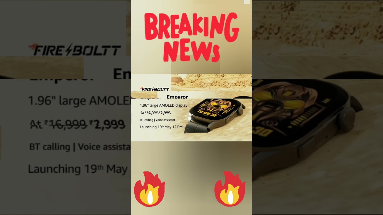 New Fire Boltt EMPEROR Fully Loaded Features #shorts #fireboltt