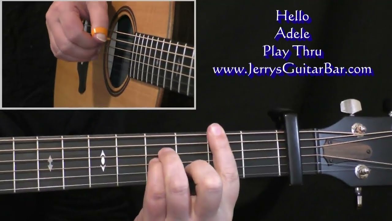 Adele Hello | Guitar Play Thru