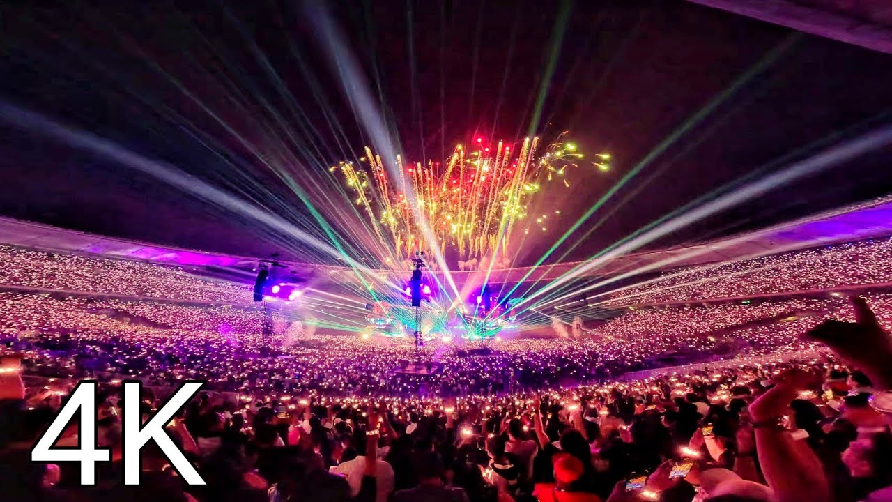 Best View Of Coldplay Concert! (4K) Experience 