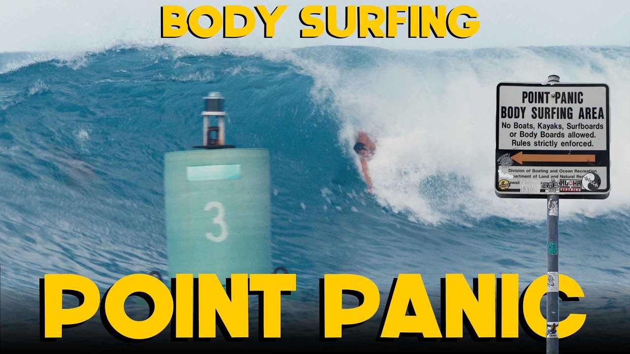BODY SURFING OVERHEAD SETS AT POINT PANIC