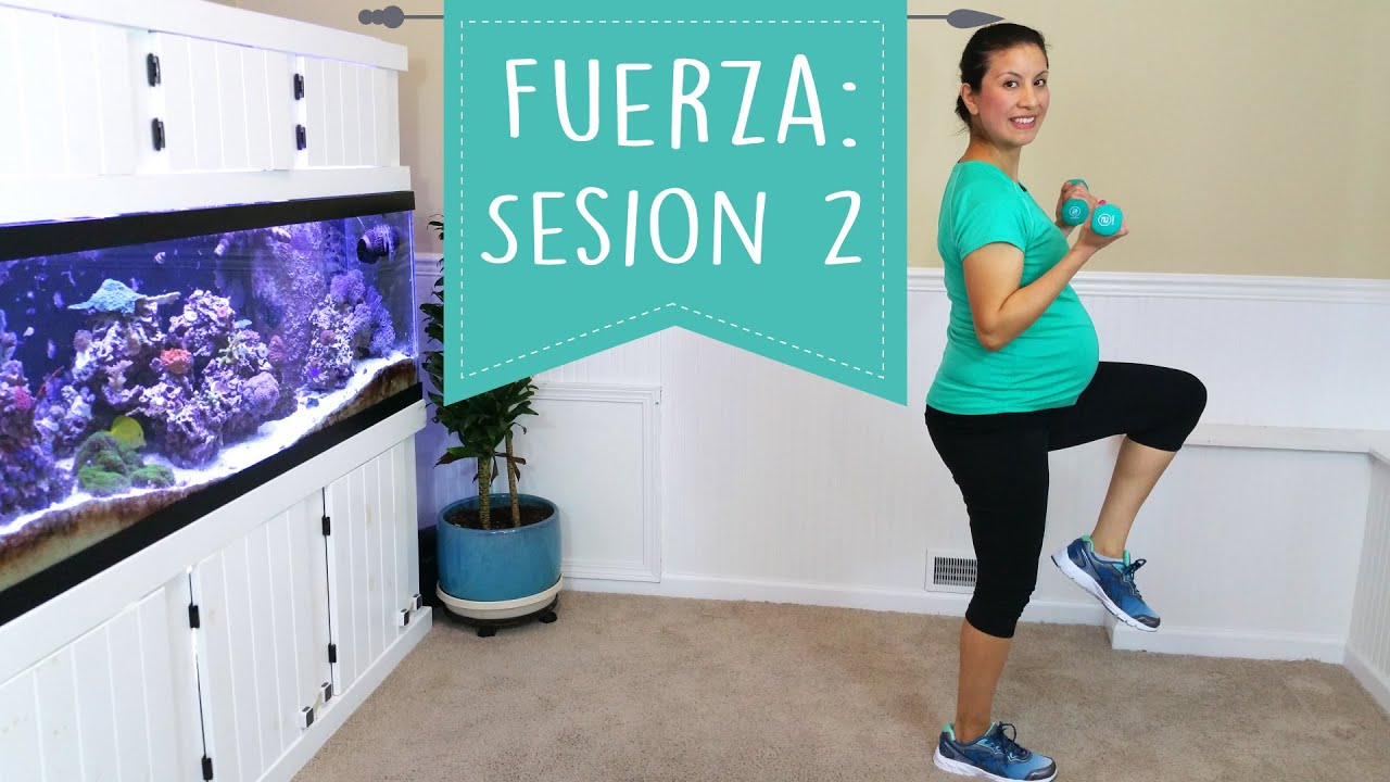 Ejercicios para Embarazadas - Fuerza #2  Parte inferior y superior del cuerpo | Rutina Pierna Brazo