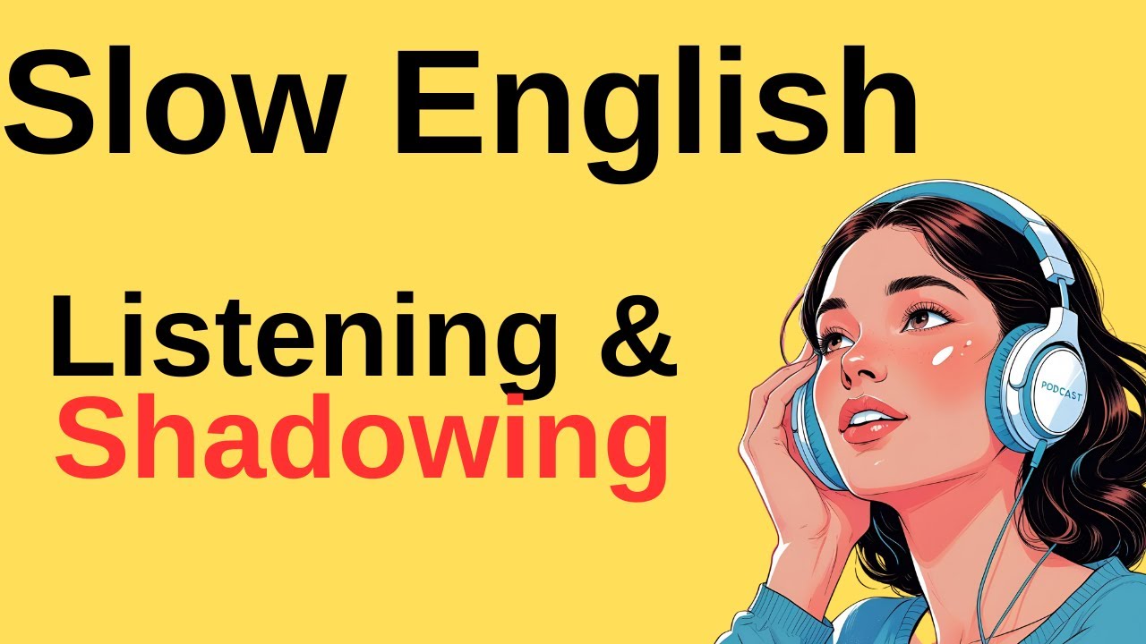 Slow English: Daily Routine Shadowing Practice for Beginners!