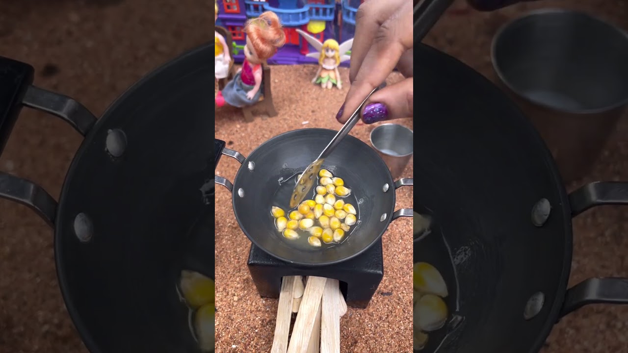 Miniature Popcorn Recipe 🍿 | Mini Cooking