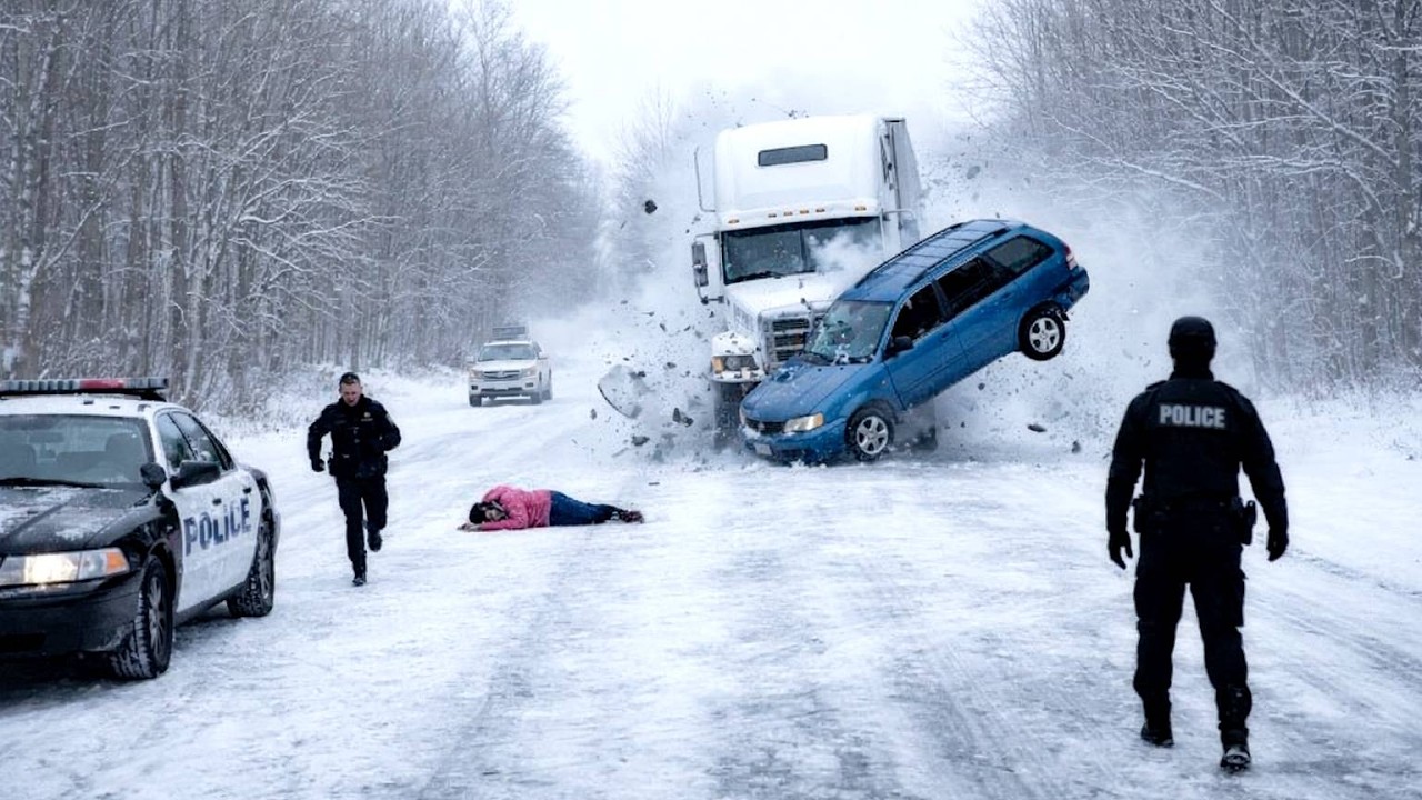 Diesel Trucks on Ice Roads | Extreme Winter Driving Fails