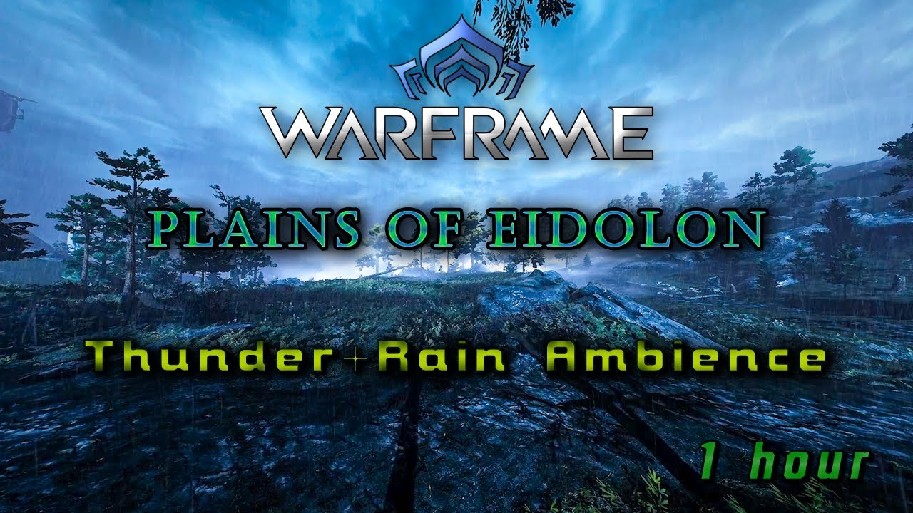 WARFRAME Ambience: A stormy Day on the Plains of Eidolon [1h]
