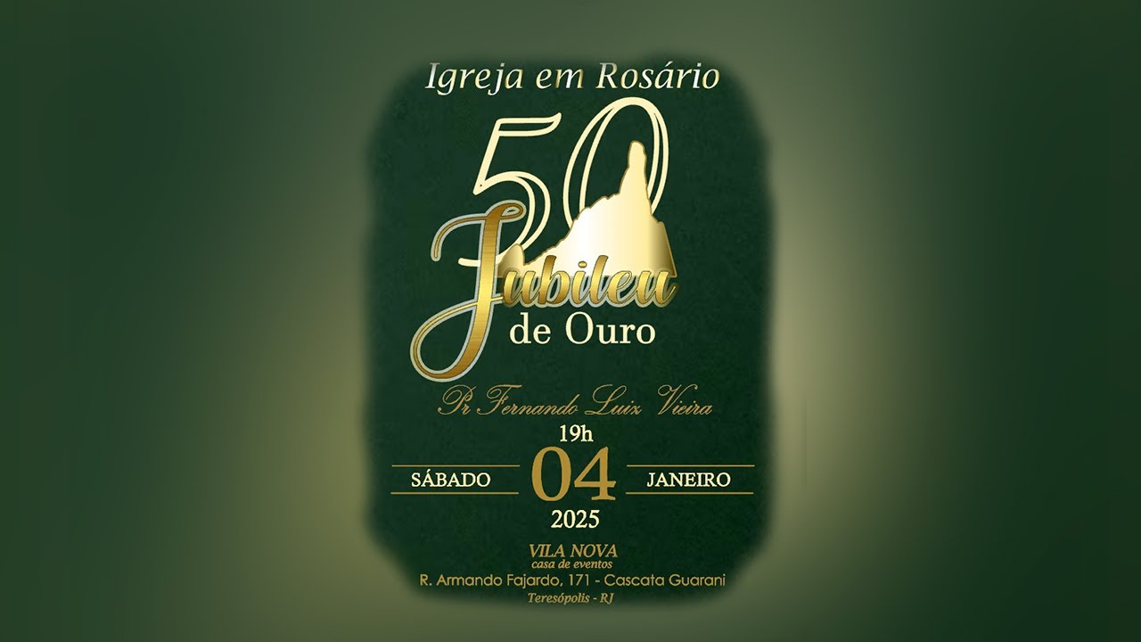 Culto de Gratidão | 50 anos da igreja em Rosário, Teresópolis | Jubileu de ouro | IMOBRART