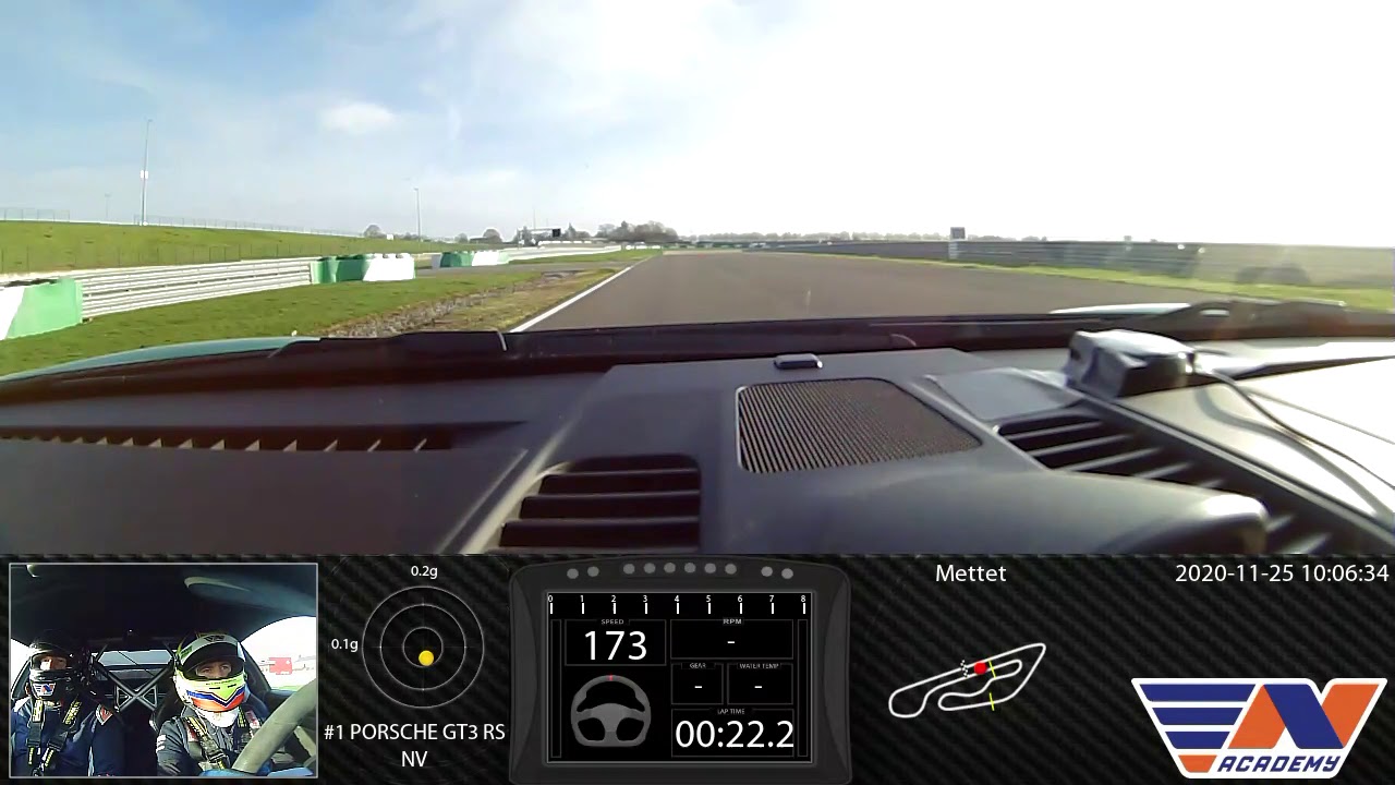RN #1 Onboard video Mettet, PORSCHE GT3 RS, 01:08.127