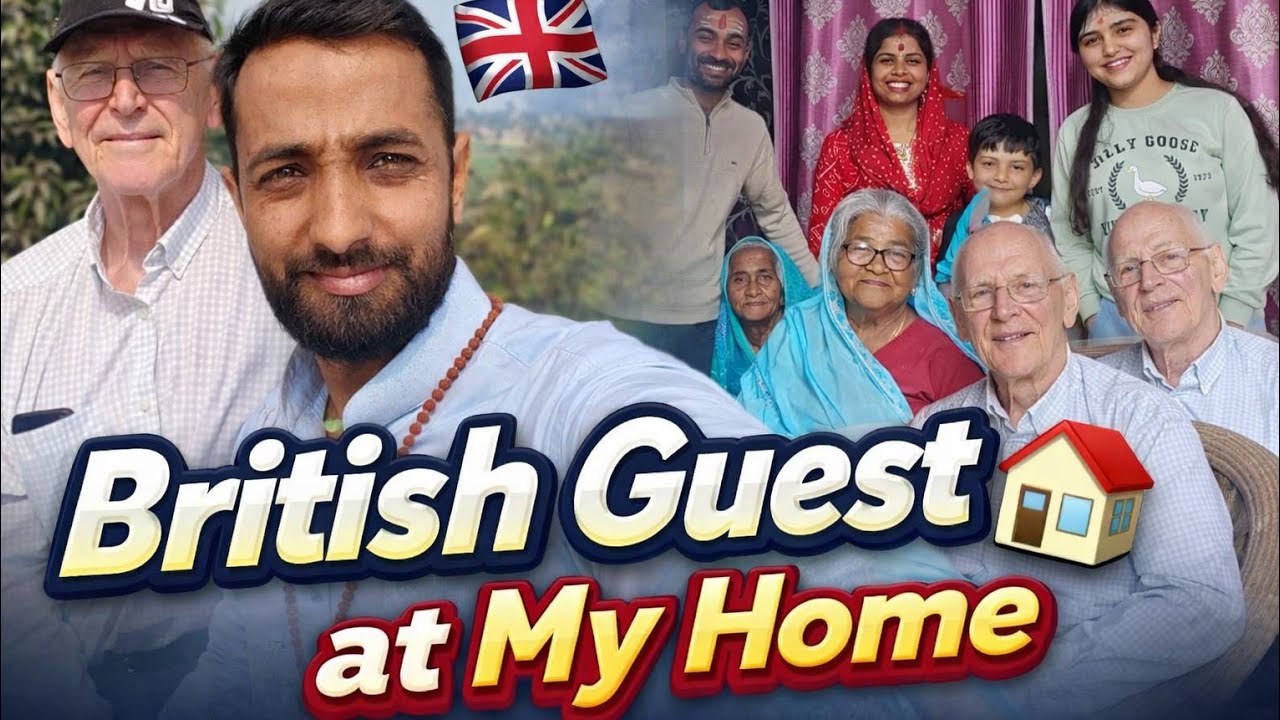 British Guest at My Home 🇬🇧🏡🇮🇳|Prince Sandilya #british #india 