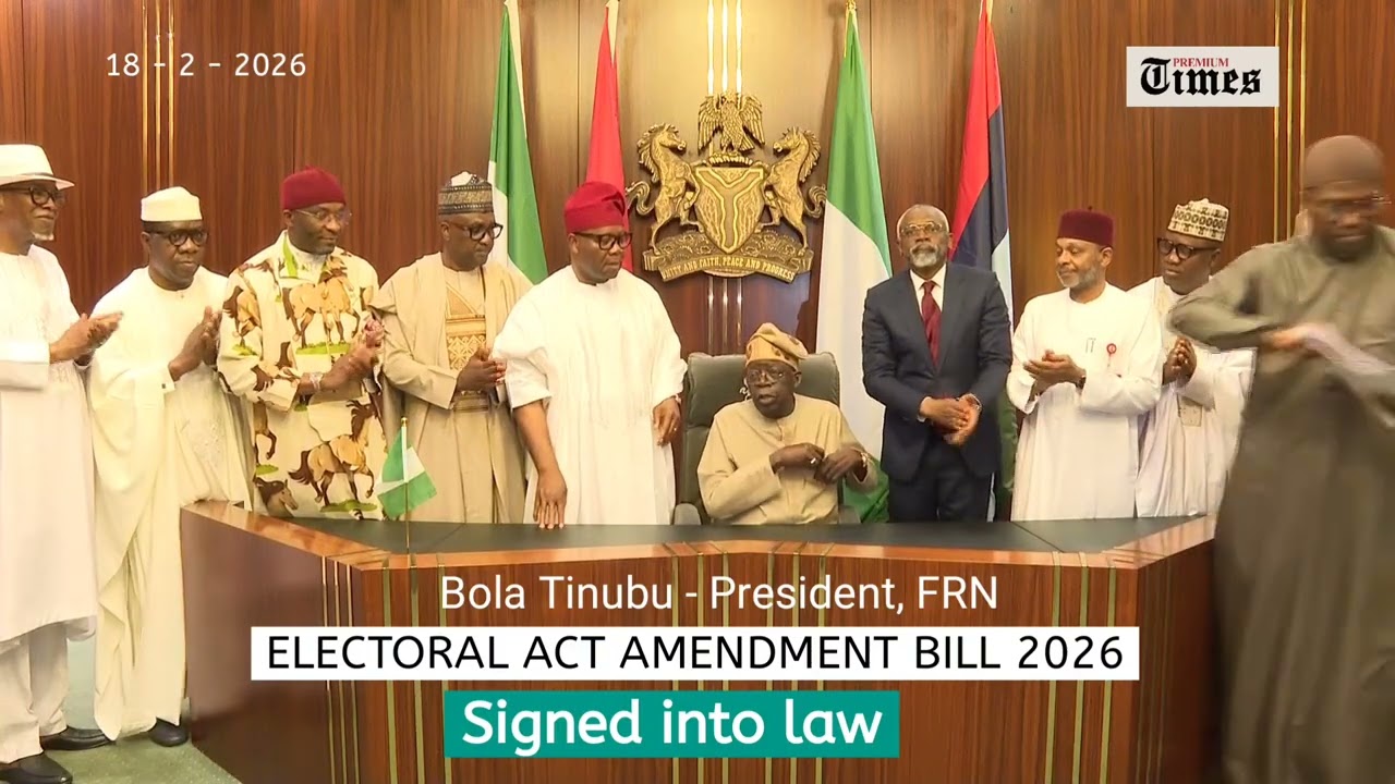 Tinubu signs Electoral Act Amendment Bill 2026 into law