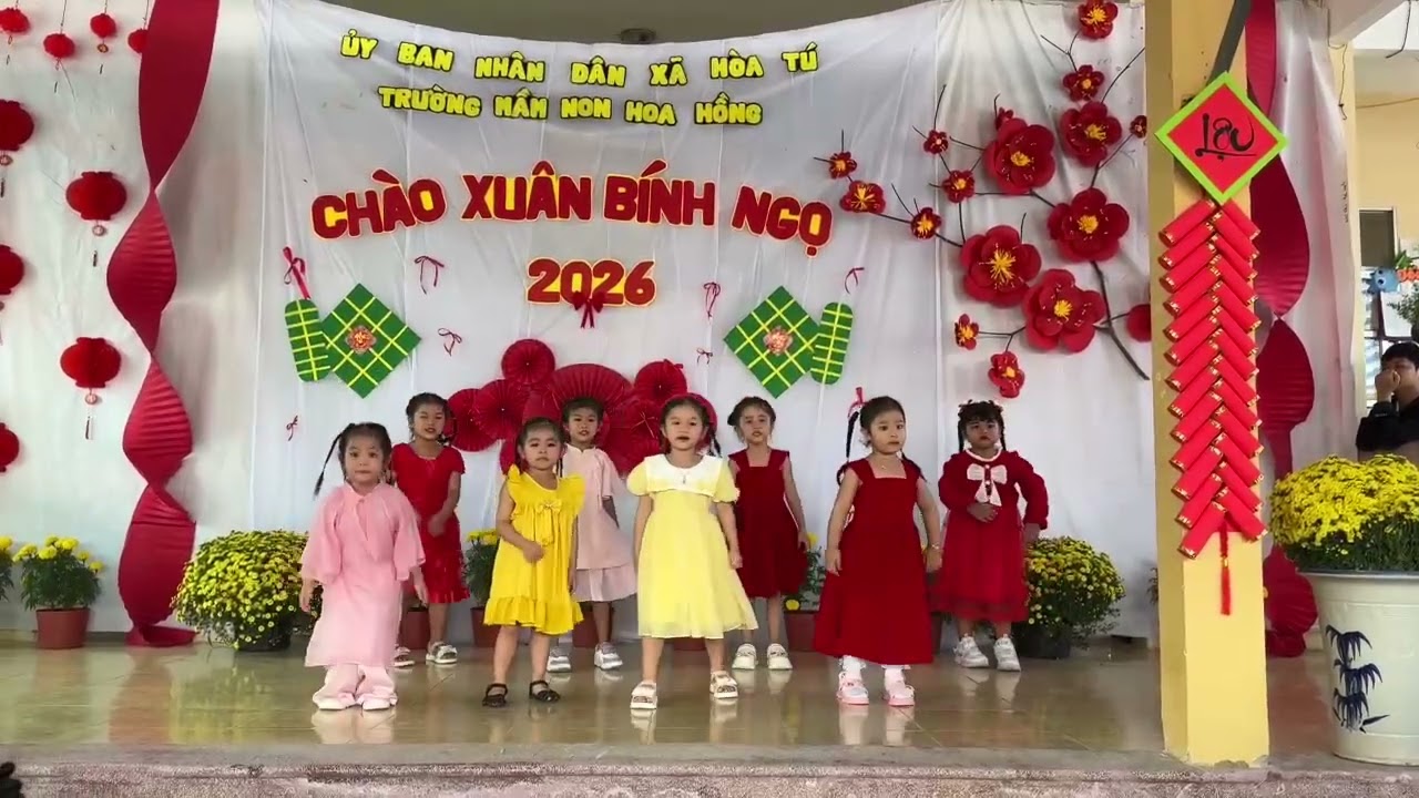 TẾT BÌNH AN trường mầm non Hoa Hồng