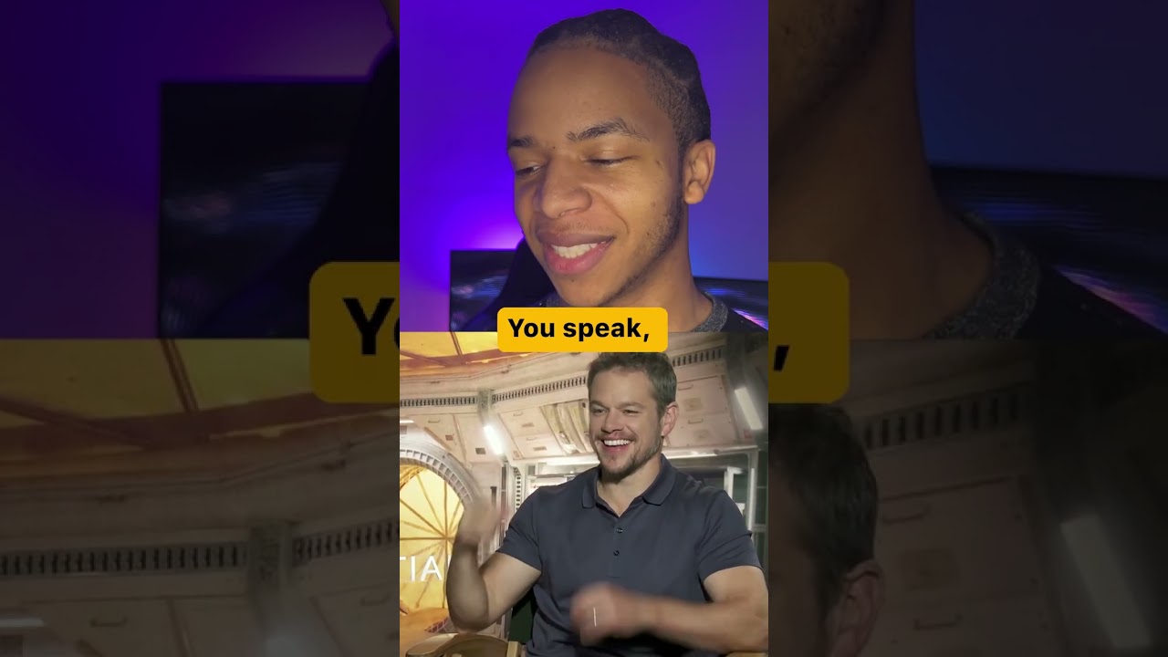 Matt Damon Speaking Spanish 🇲🇽