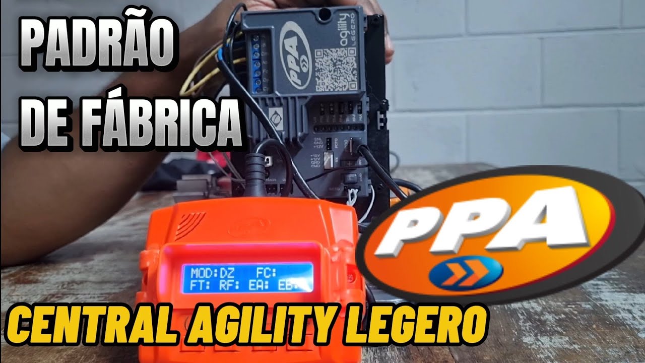 PADRÃO DE FÁBRICA Central Agility Legero PPA, detalhes importantes!!!!