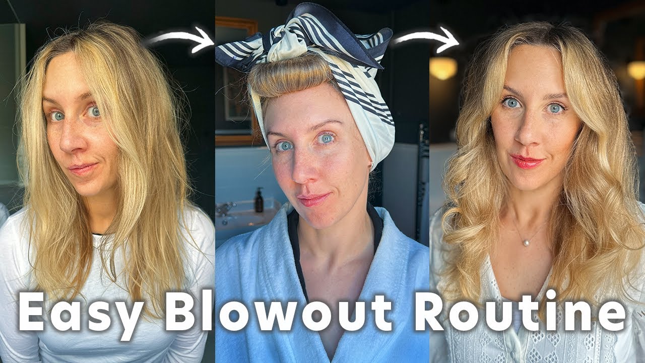 Heatless Blowout for Fine Wavy Hair | Step-by-Step Routine