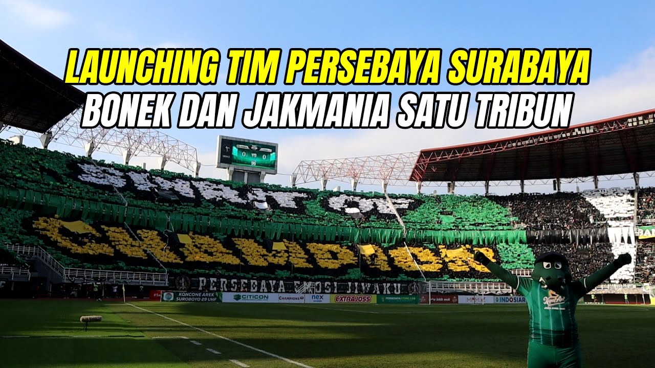 UJICOBA PERSEBAYA VS PERSIJA DI ANNIVERSARY PERSEBAYA KE-96, BONEK DAN JAKMANIA SATU TRIBUN
