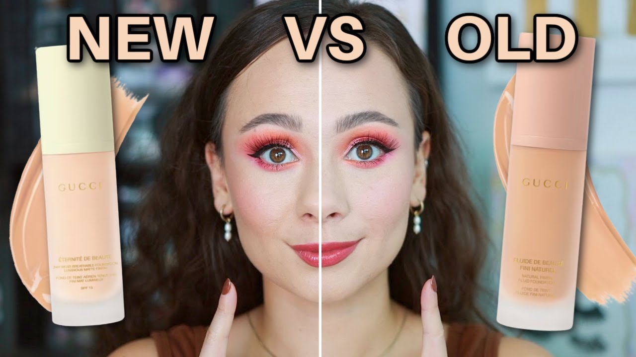 NEW GUCCI LUMINOUS MATTE VS OLD GUCCI NATURAL FINISH FOUNDATION
