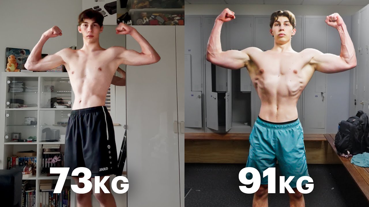My 6 Months Skinny To Muscular Natural Body Transformation