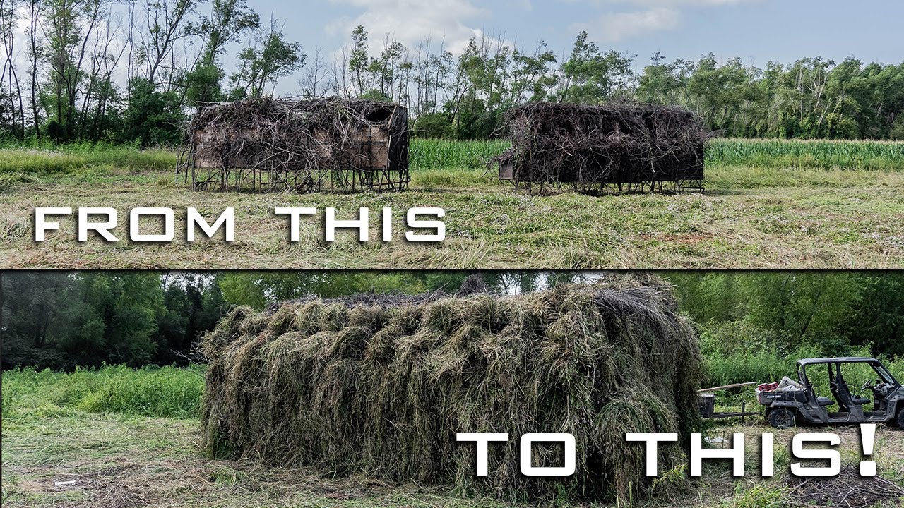 Duck Hunting- HOW to BRUSH a DUCK BLIND