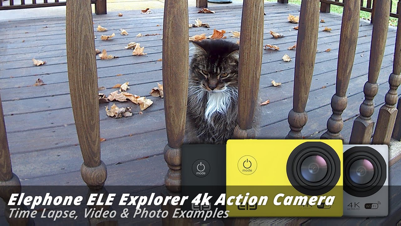 $70 Ele-Cam 4k Action Camera - Test Footage (Time Lapse, Video & Photo)