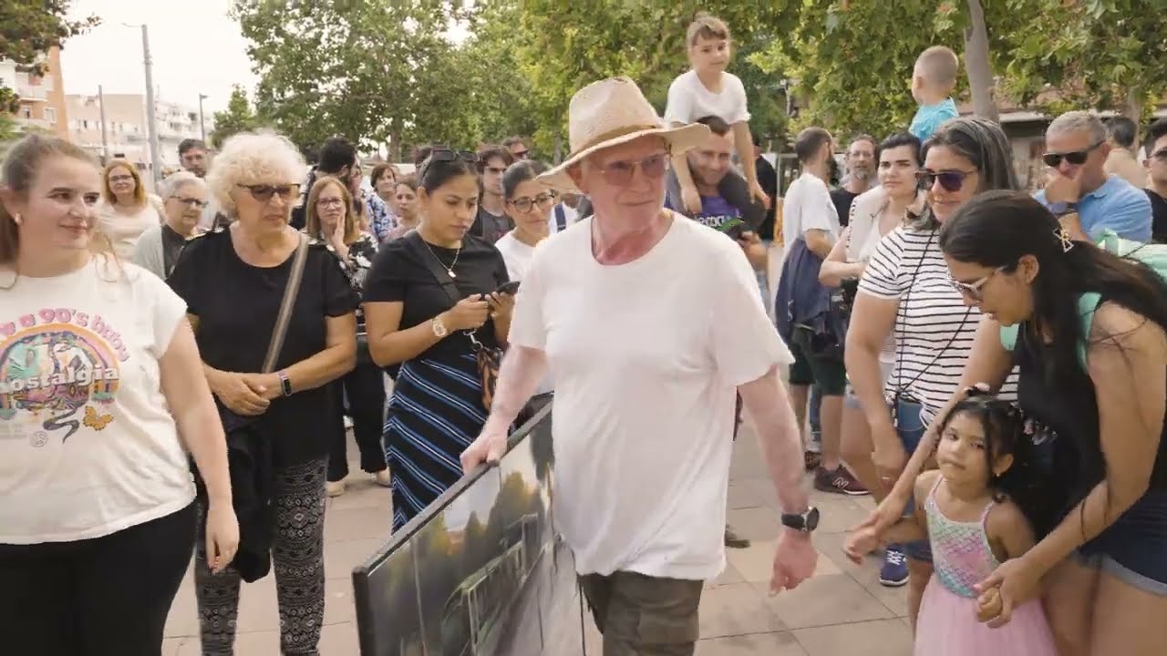 Tranvía de Parla junio 2024. II Certamen de Pintura Rápida 2160p