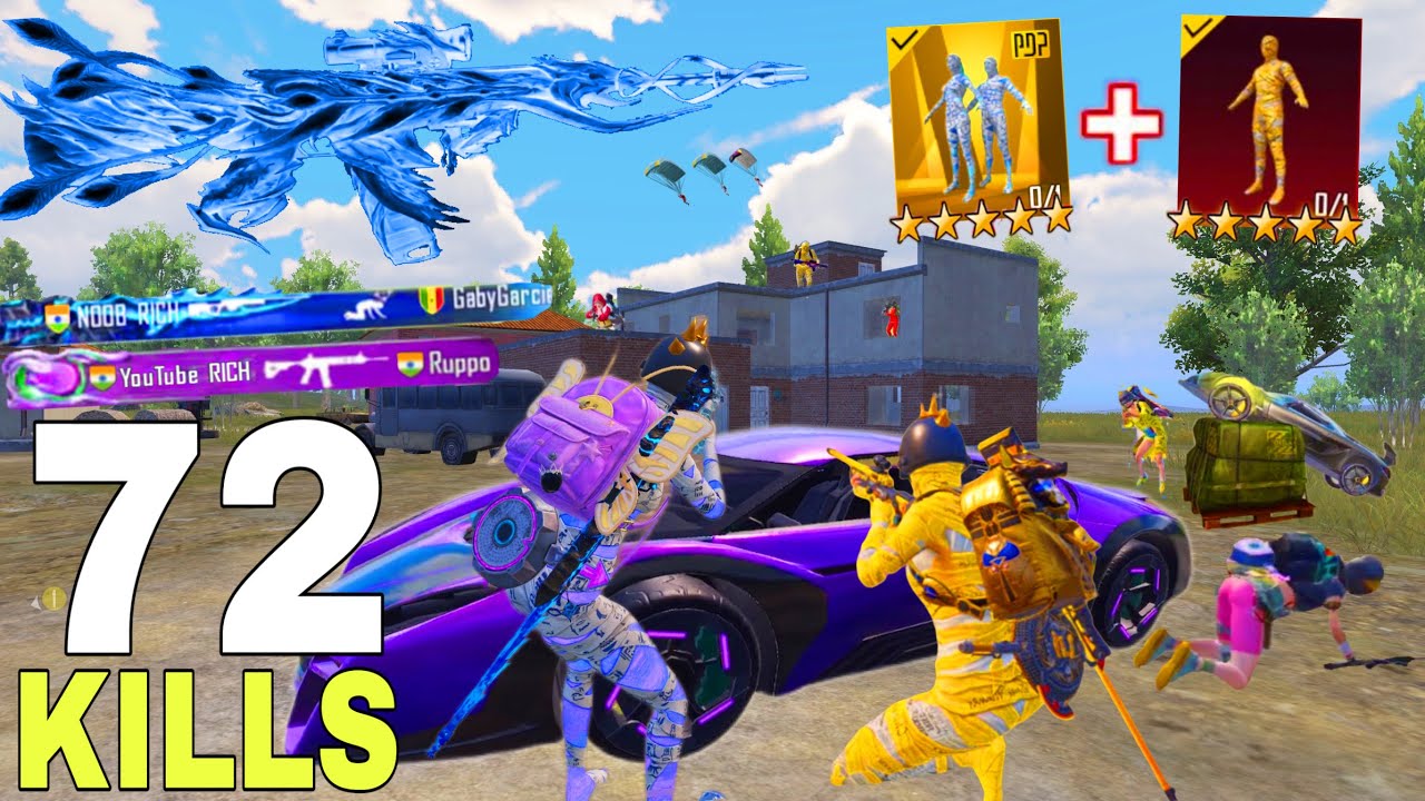 72 KILLS 🔥 AGGRESSIVE RUSH GAME ON PRO SQUADS | pubg mobile