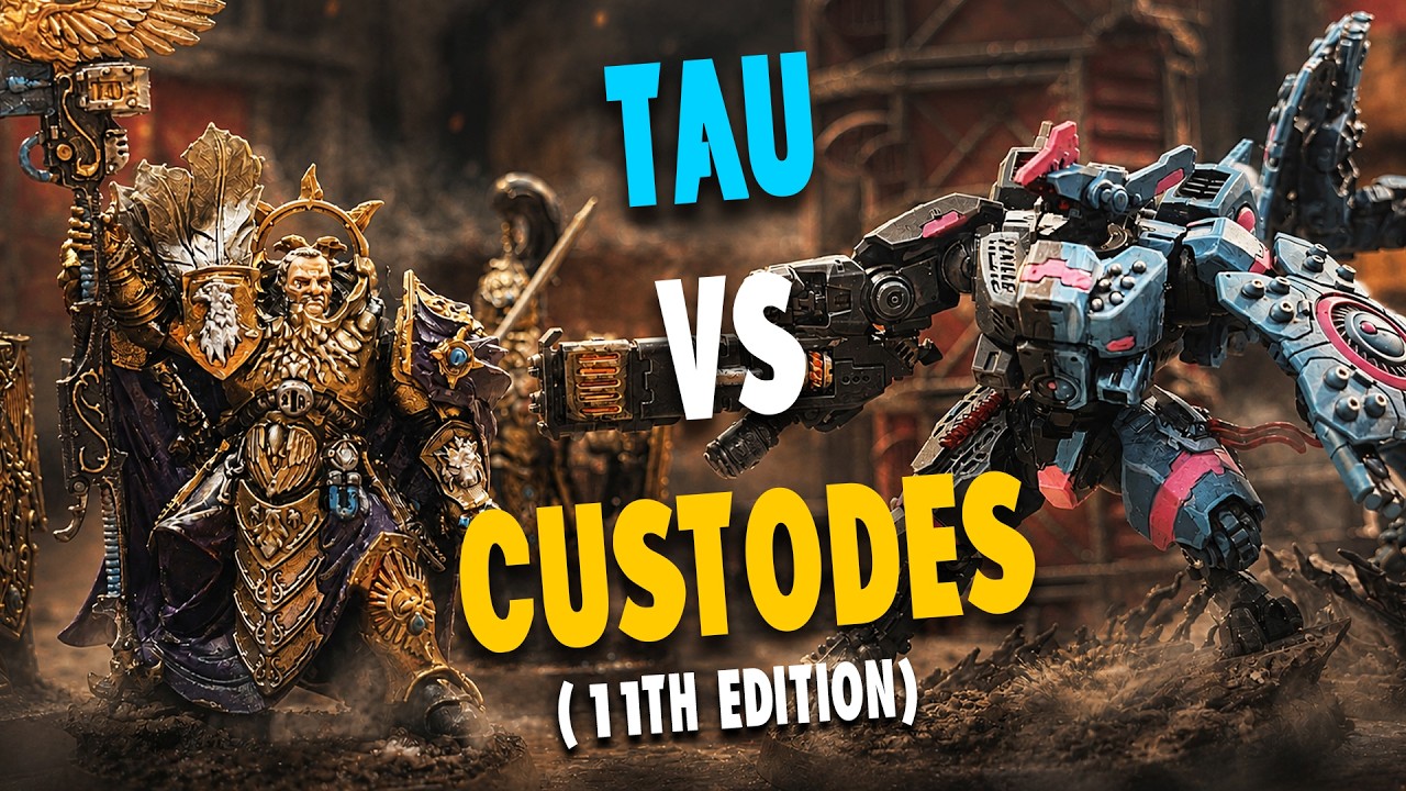 TAU VS CUSTODES! - 11th Edition Battle Report! - Warhammer 40k