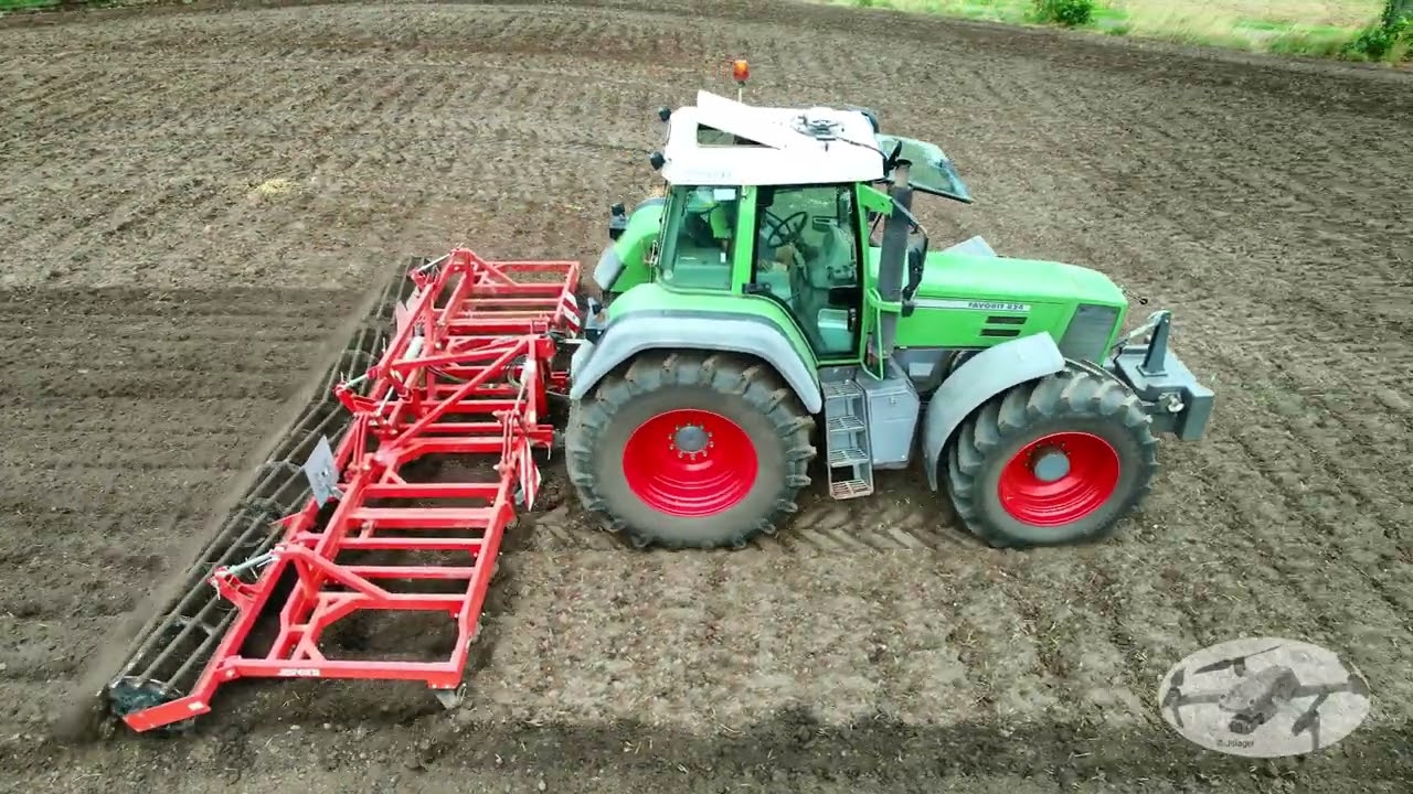 Fendt 824 Powershift met Evers Burma cultivator