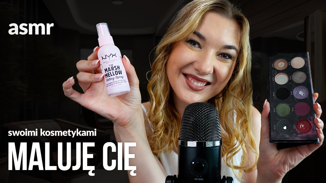 Robię Ci makijaż moimi ulubionymi kosmetykami ASMR po polsku