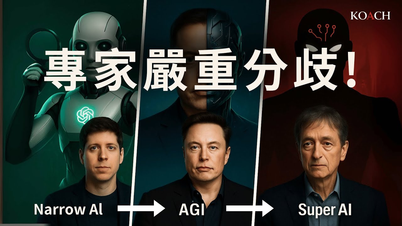 AI 發展三階段我們到底在哪裡？專家意見分歧：Narrow AI → AGI → SuperAI | Koach 教育無限 | 繁/簡中cc