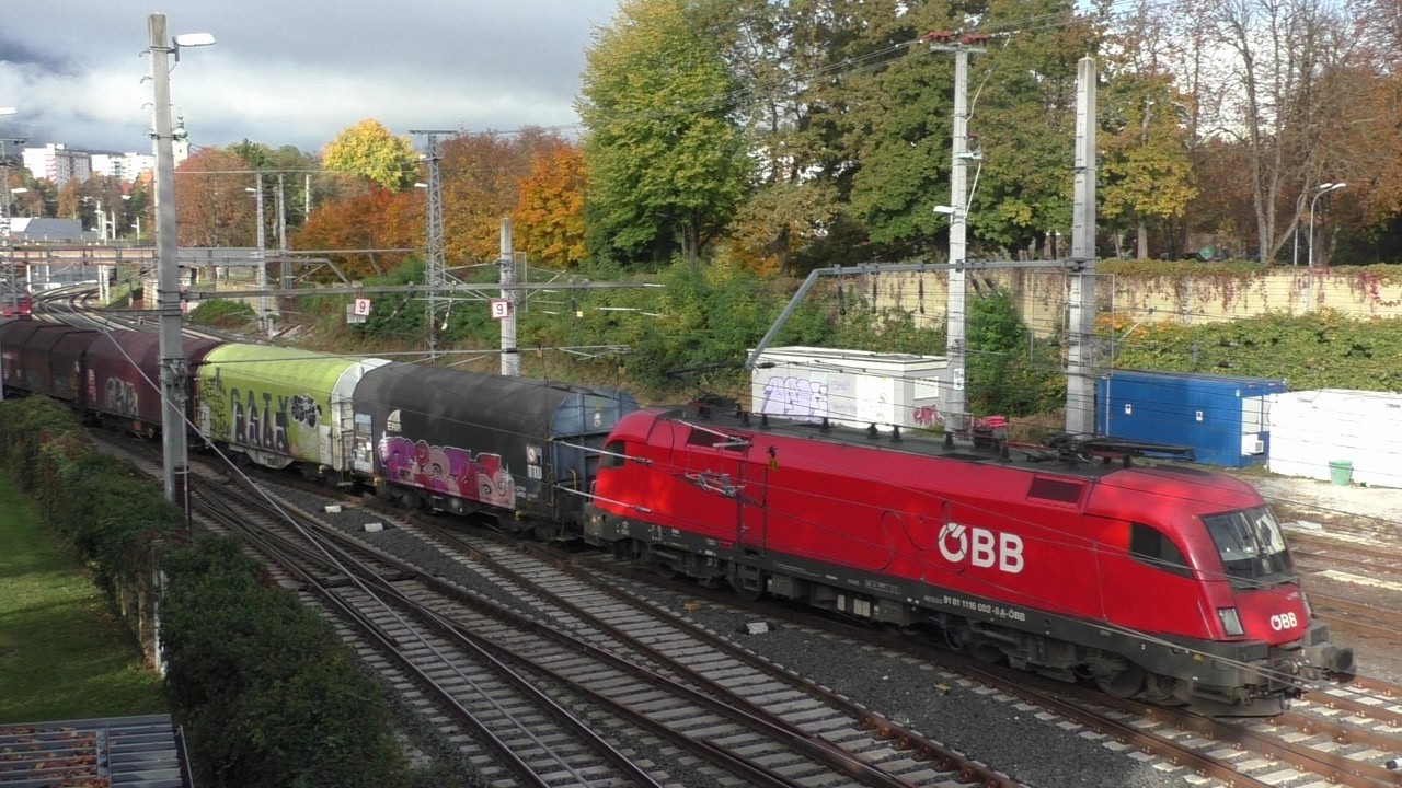 FUC, SŽ, ÖBB, DB, PKP - Bahnverkehr Villach Hbf am 22.10.2025 - FHD