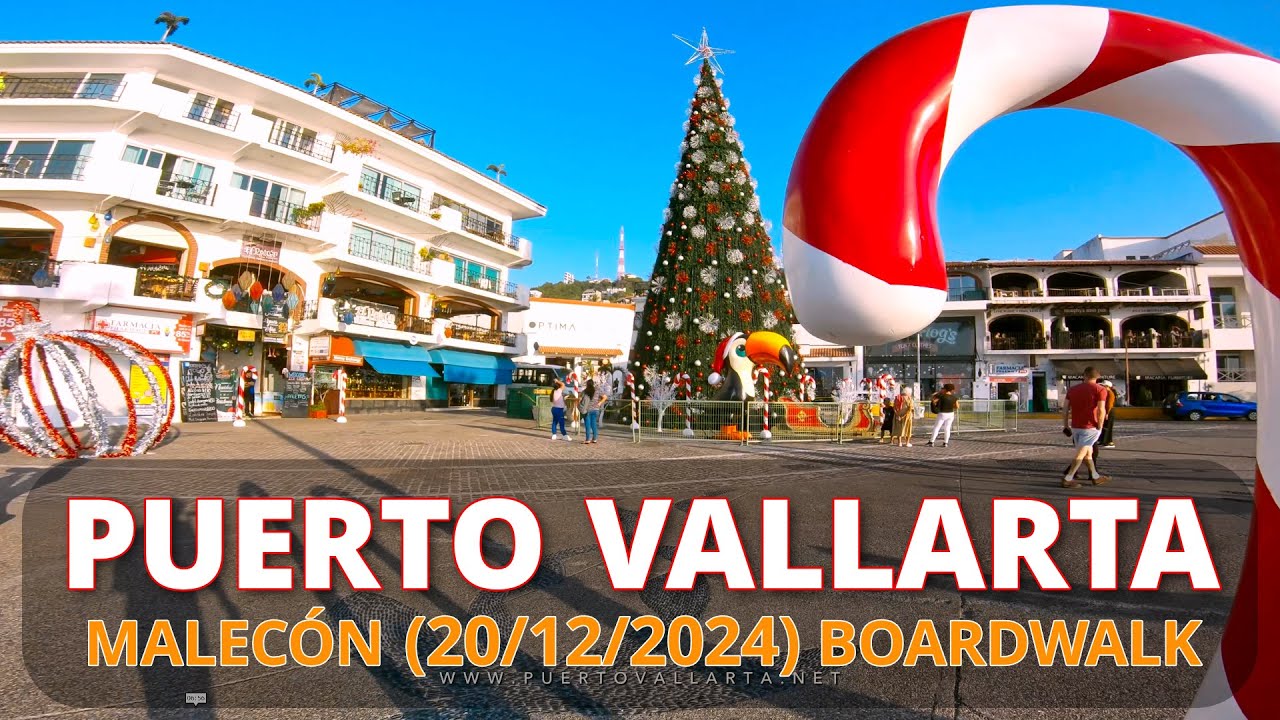 Navidad en el Malecon Puerto Vallarta (20/12/2024) Full Puerto Vallarta Christmas Boardwalk 2024