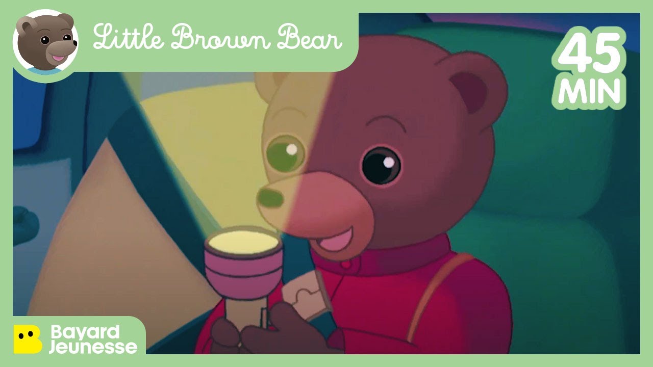 Little Brown Bear sleeps at his cousin's! 😴 - Cartoon for baby