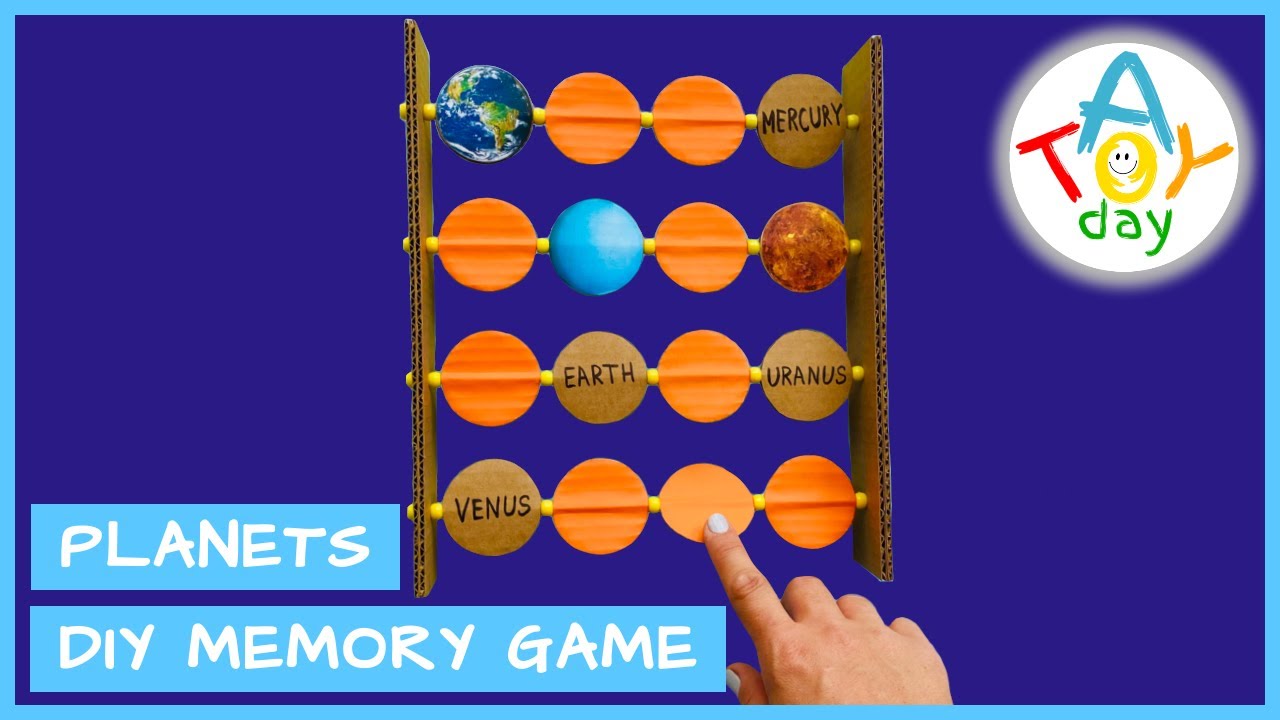DIY Planet Memory Game | How to learn 8 Planets of the Solar System | Match the Planet Game for Kids