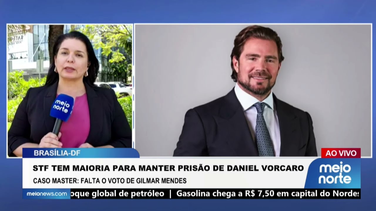 STF tem maioria para manter prisão de Daniel Vorcaro | Agora Brasil