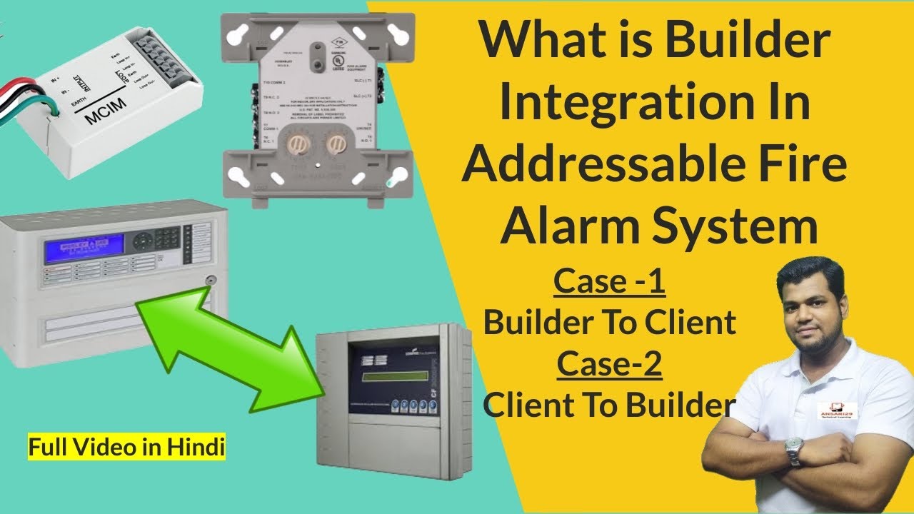 Builder Integration In Addressable Fire Alarm System By Using Control & Monitor Module | Ansari29
