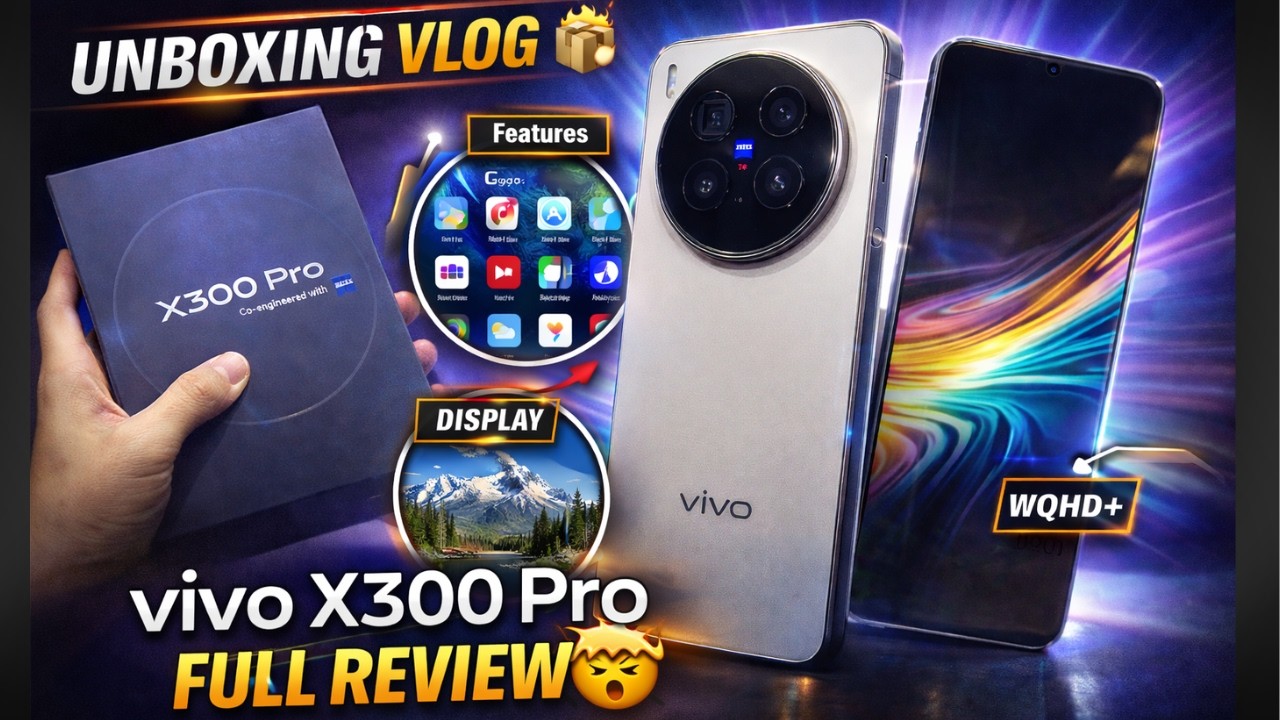 DSLR Who? Vivo X300 Pro Unboxing 🔥 First Look Will Shock You!