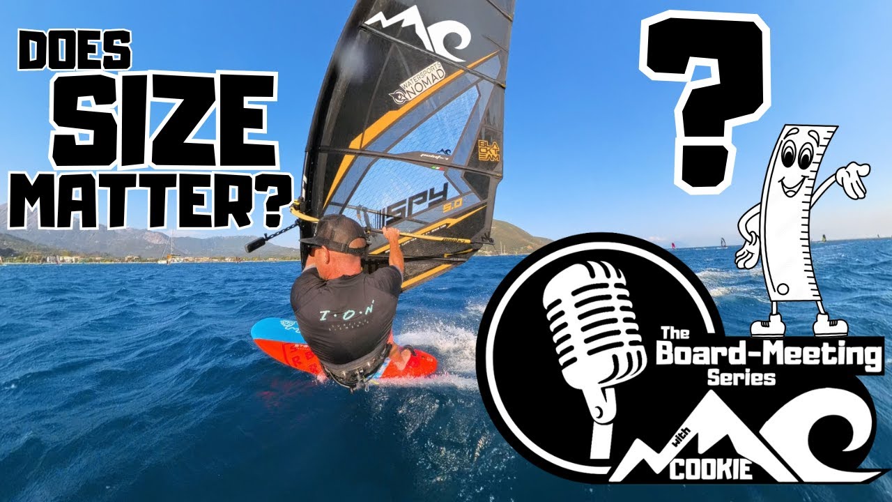 Does size matter? The Board Meeting Series- windsurfing board size?! #insta360x4 #vassiliki