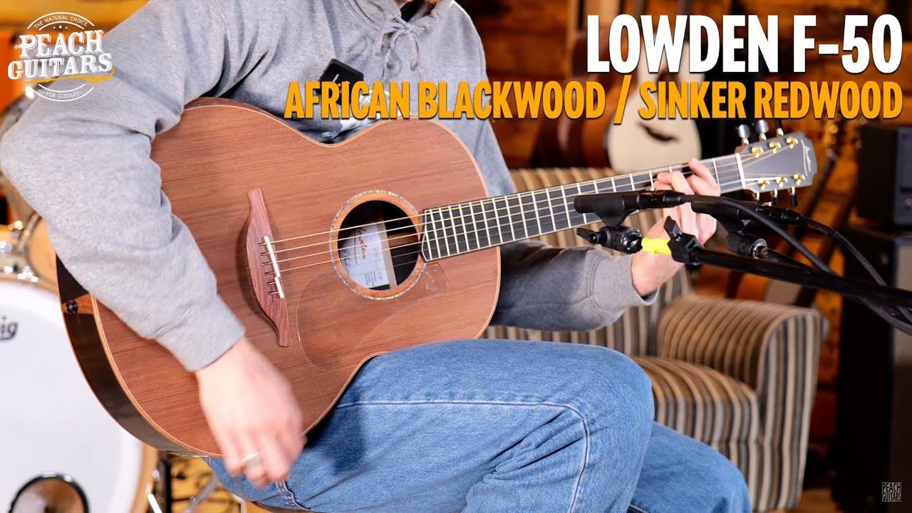 Lowden F-50 | Master Grade African Blackwood - Master Grade Sinker Redwood