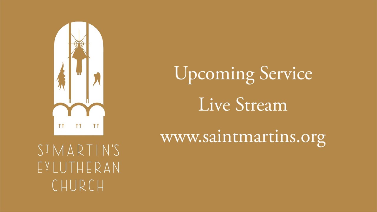 St. Martin's Ev Lutheran Church Live Stream - 12/24/2025 Traditional Christmas Eve