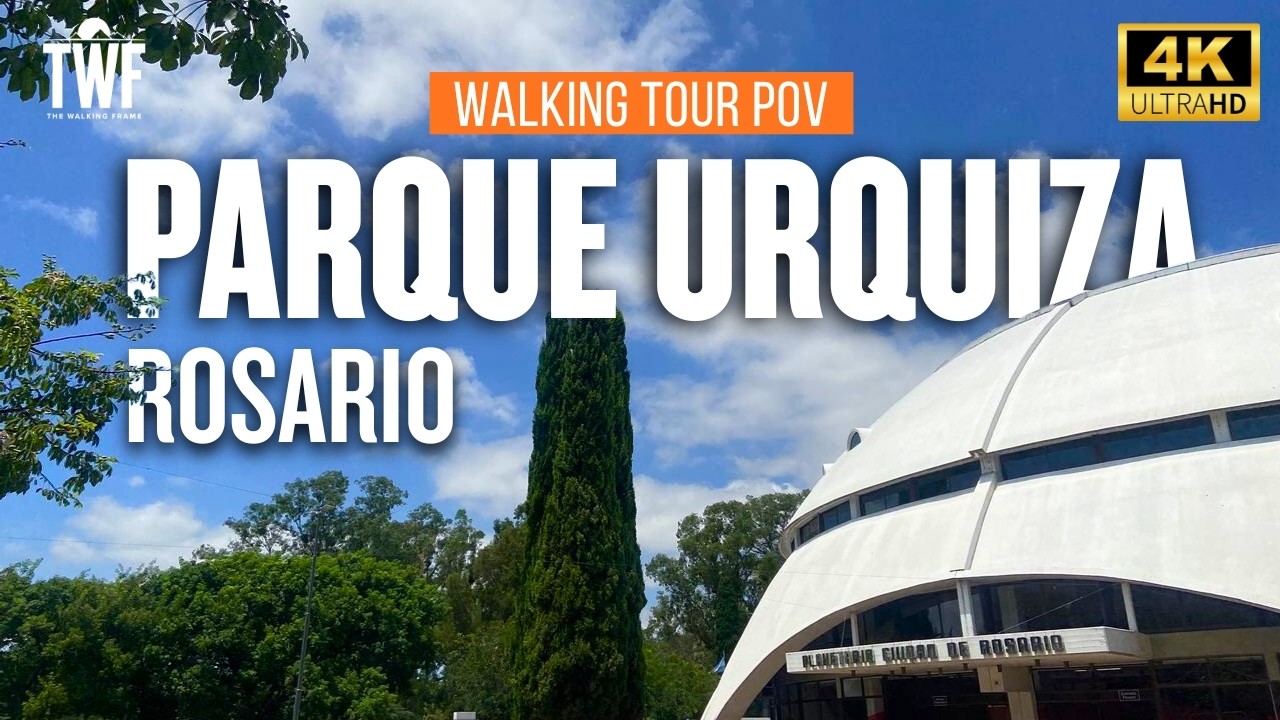 Caminando por el Parque Urquiza en Rosario 🇦🇷 | Walking Tour POV 4K | Sonido Ambiente